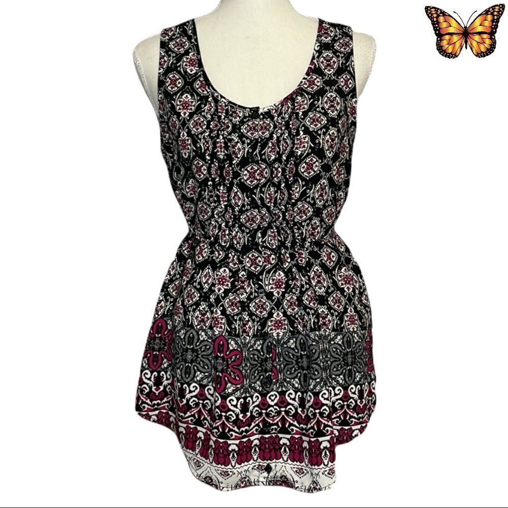 RICKI'S Sleeveless Button Down Tunic Size Small